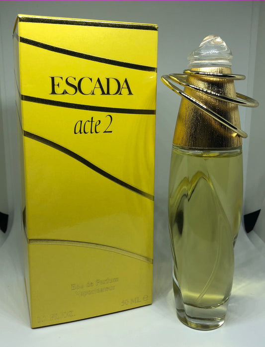Acte 2 di Escada Eau de Parfum 50ml Spray Vintage Rare