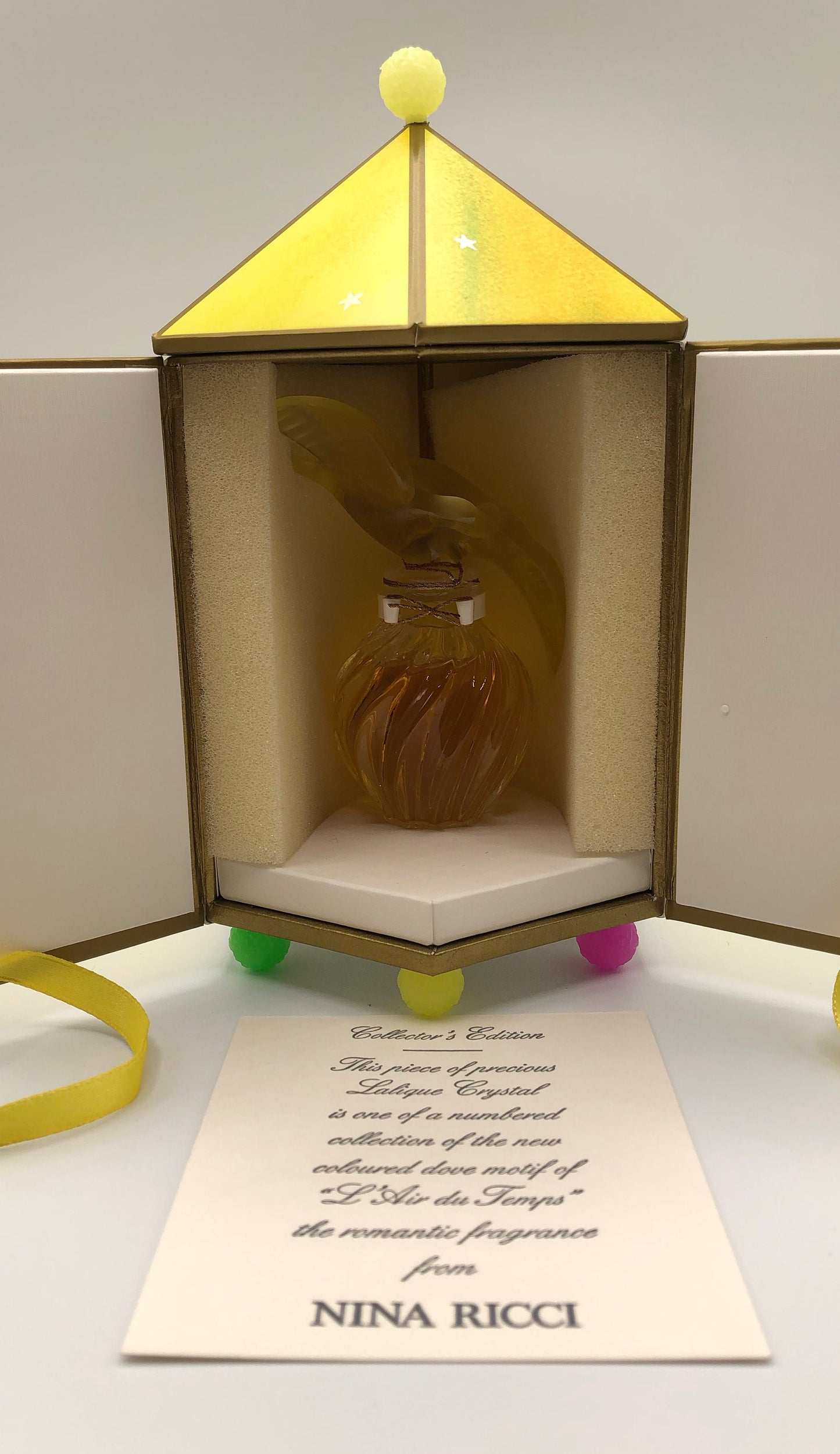L' Air du Temps Nina Ricci Parfum 15ml Collector's Edition Vintage Rare - ParfumVintage