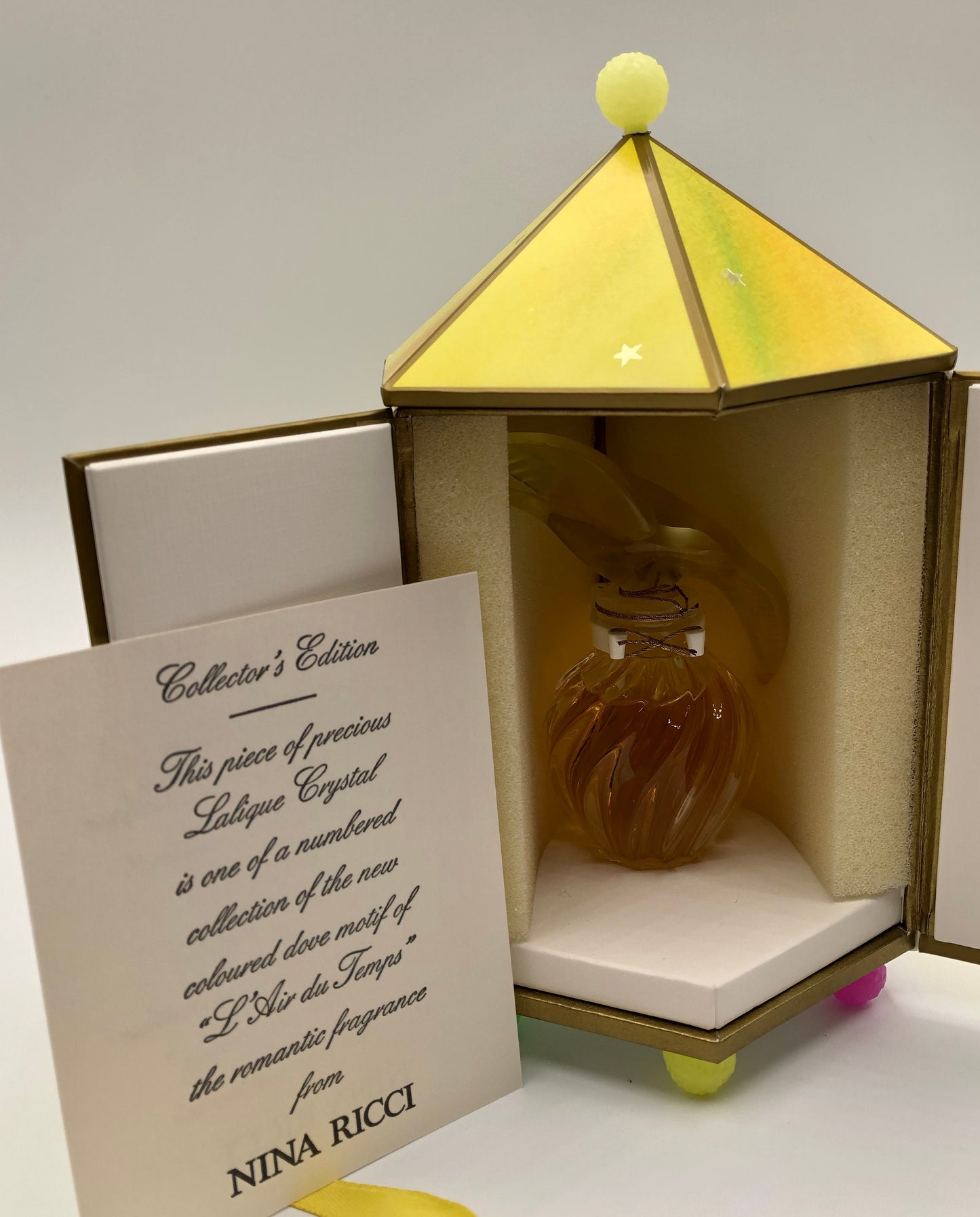 L' Air du Temps Nina Ricci Parfum 15ml Collector's Edition Vintage Rare - ParfumVintage