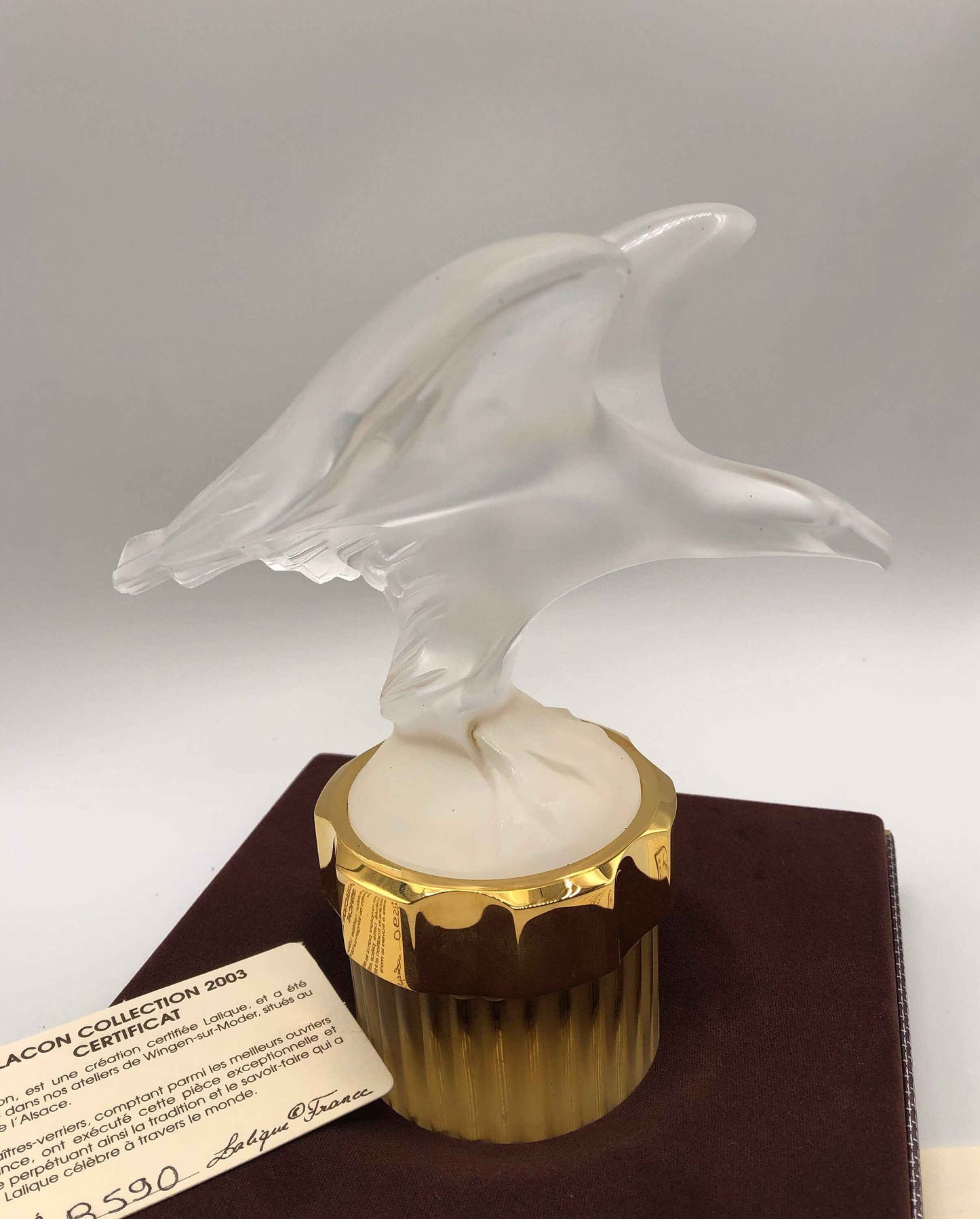 Lalique Homme di Lalique Eau de Parfum 100ml Mascotte Eagle (Collection Edition Limitée 2003) Vintage Rare