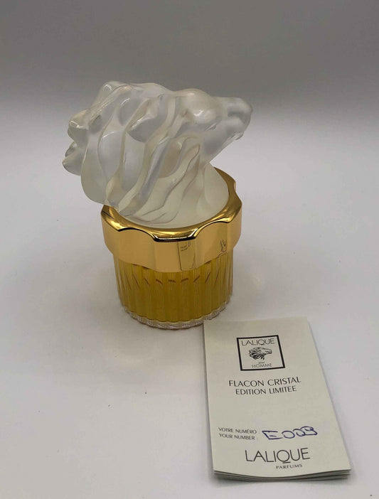 Lalique Homme di Lalique Eau de Parfum 100ml Flacon Crystal Edition Limitee Mascotte Lion Vintage Rare