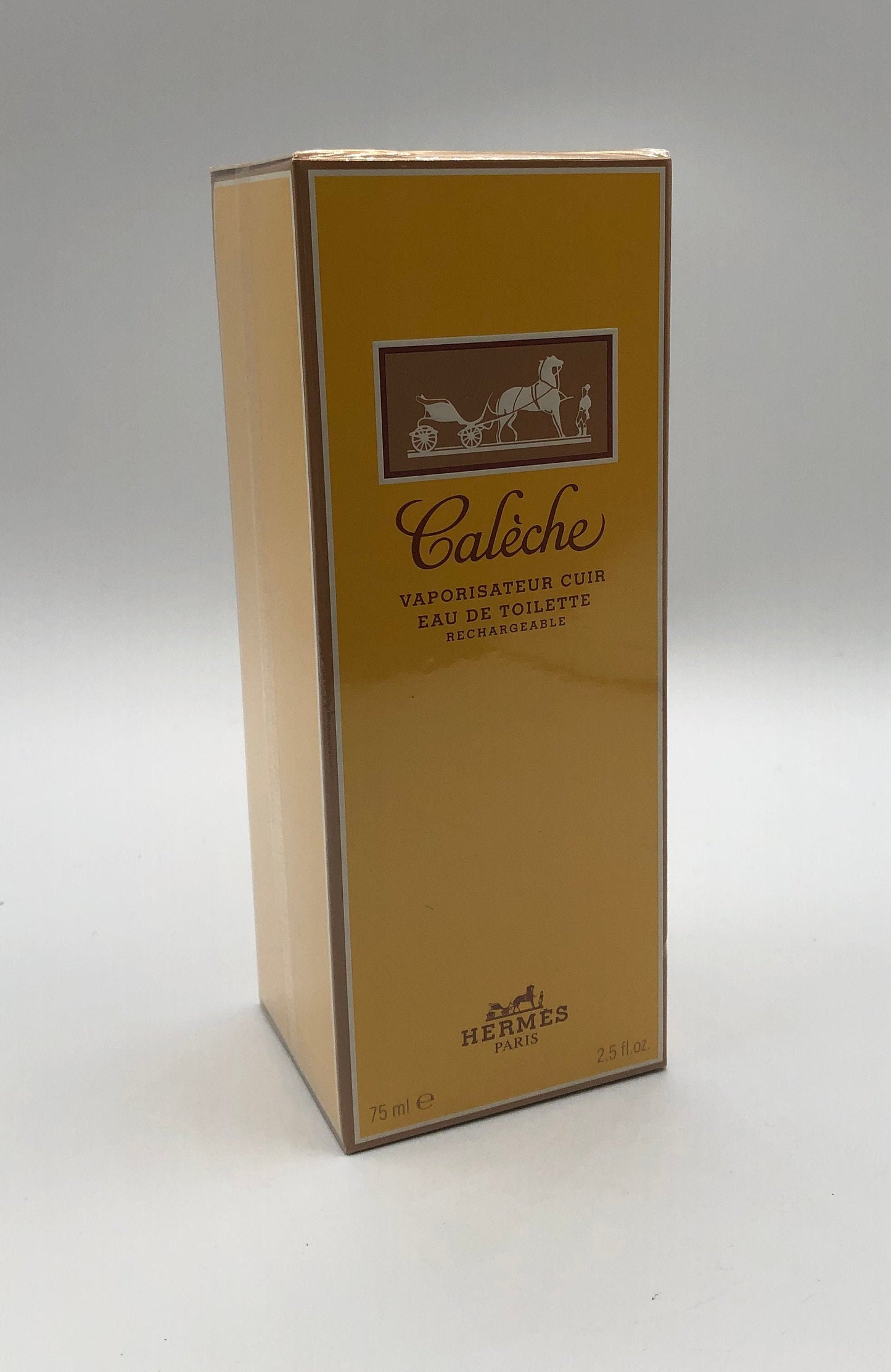 Calèche di Hermes Eau de Toilette 75ml vapo cuir rechargeable Vintage Rare - ParfumVintage
