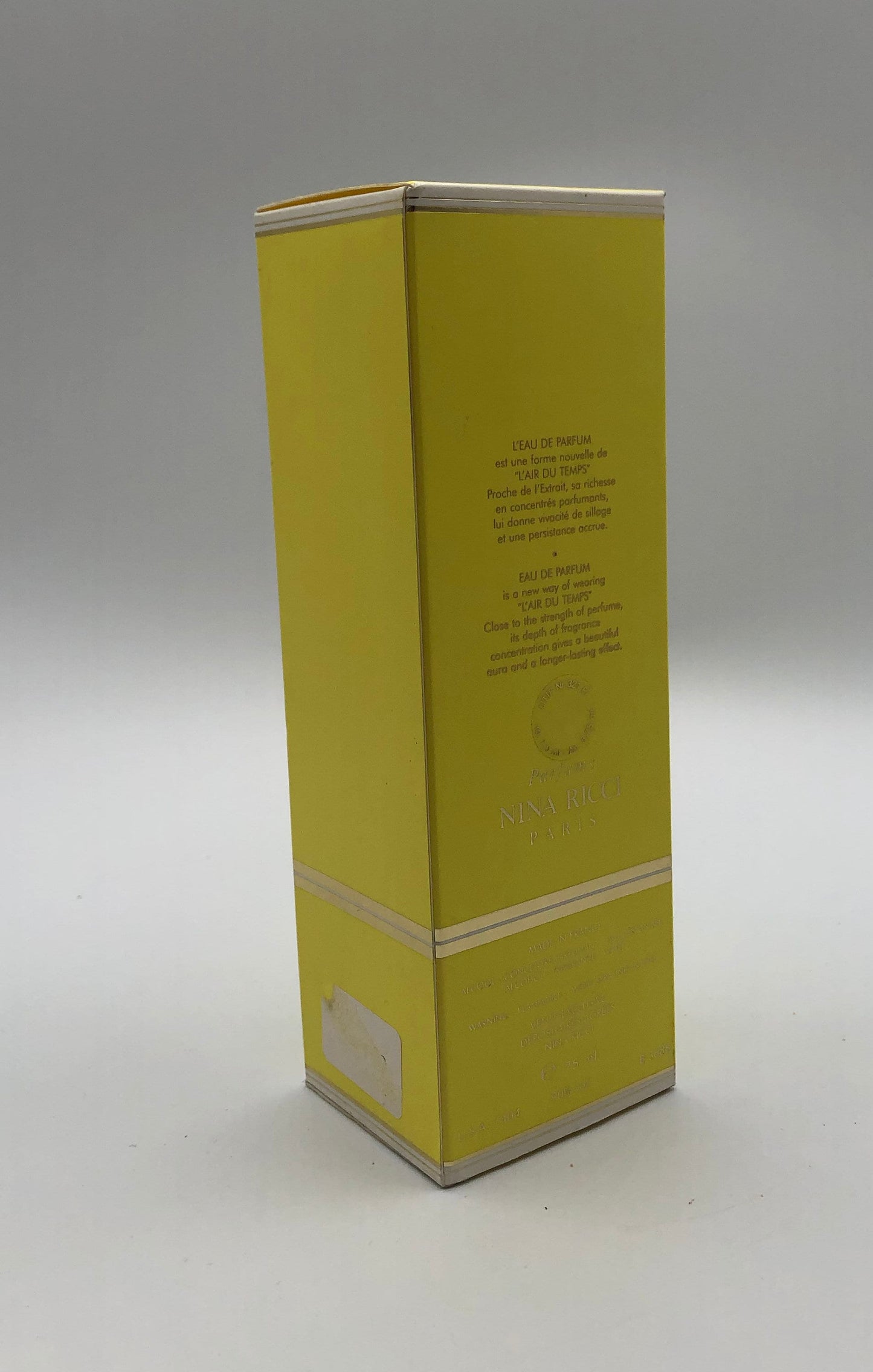 L' Air du Temps di Nina Ricci Eau de Parfum 75ml Spray Vintage Rare - ParfumVintage