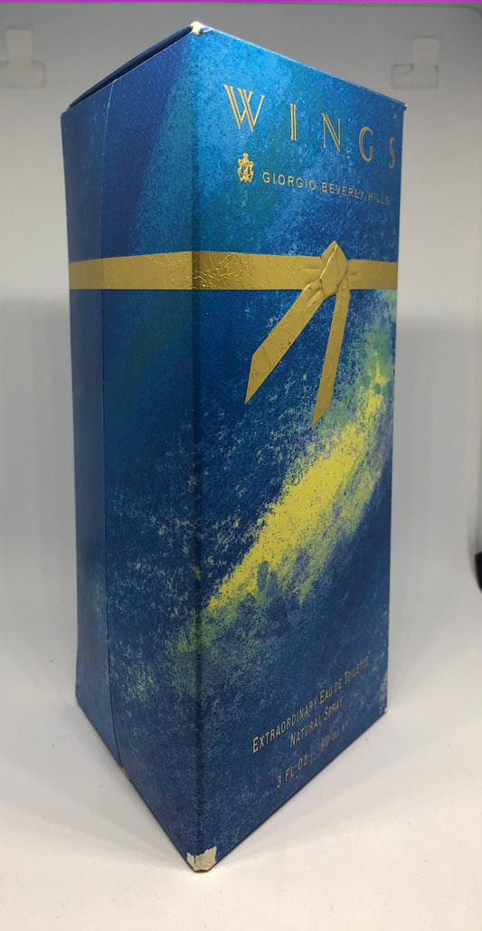Wings by Giorgio Beverly Hills Extraordinary Eau de Toilette 90ml Vaporisateur Vintage Rare