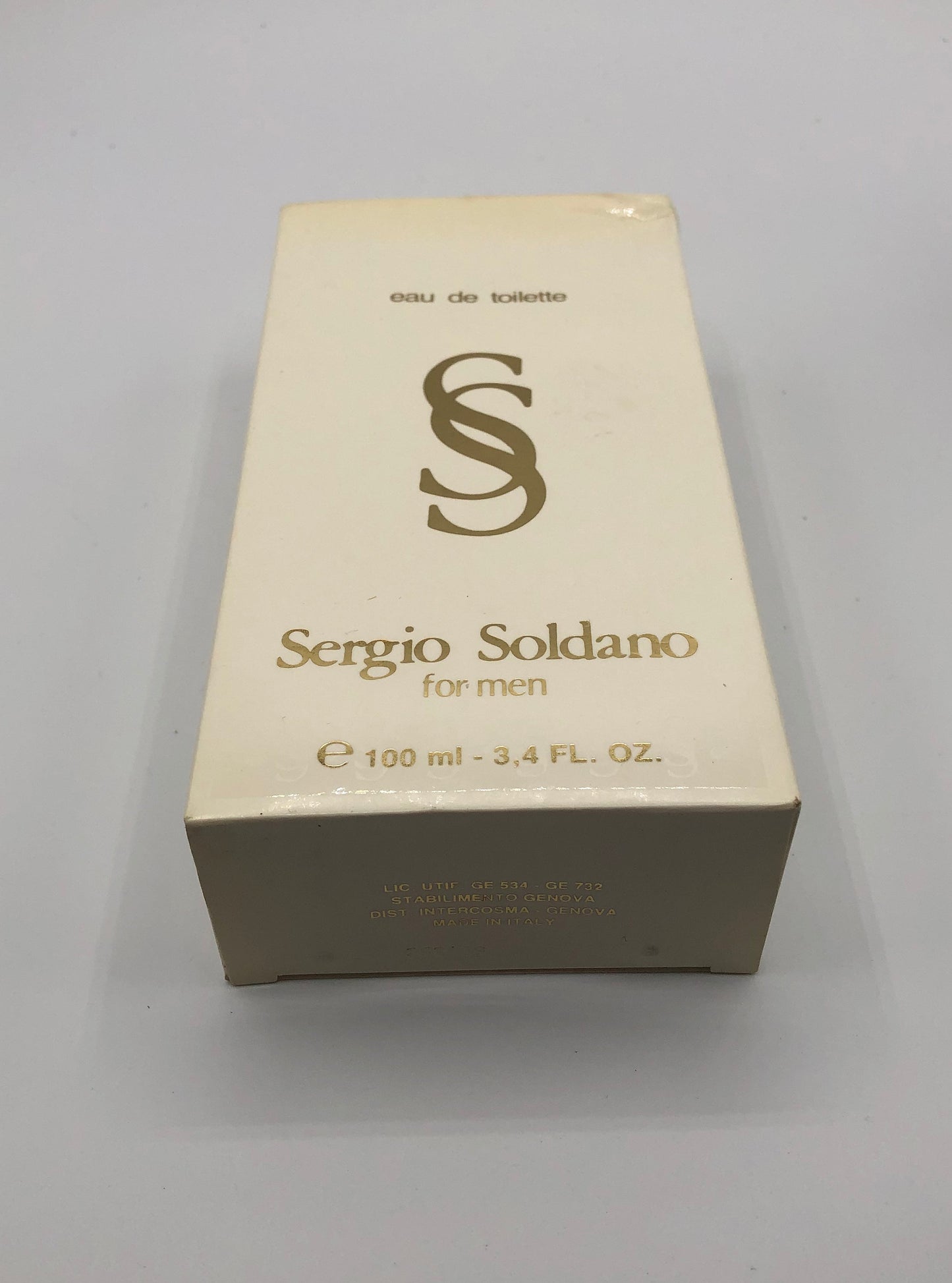 Sergio Soldano White par Sergio Soldano Eau de Toilette 100ml Vintage Rare