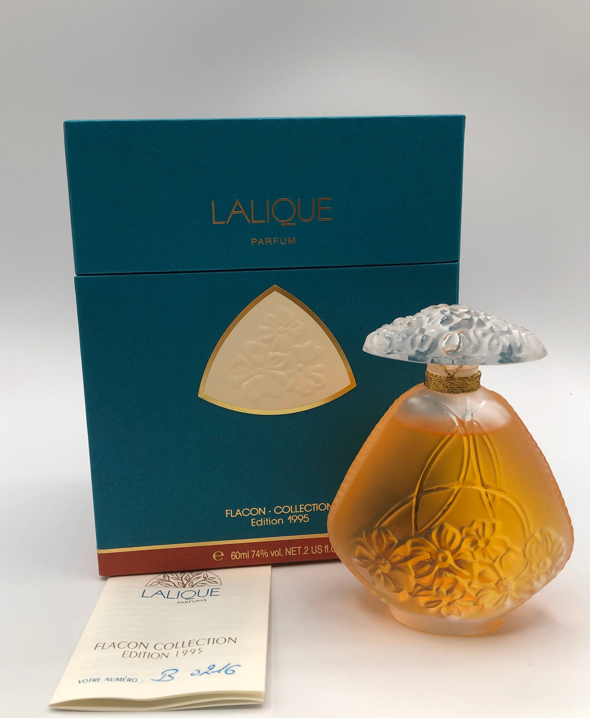 Lalique by Lalique Parfum 60ml Flacon Collection Edition Limitée 1995 Vintage Rare