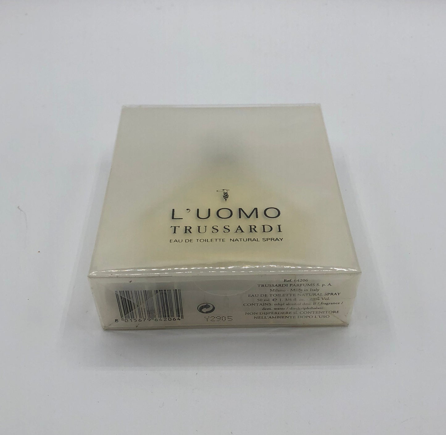 L'Uomo di Trussardi Eau de Toilette 50ml Spray Vintage Rare