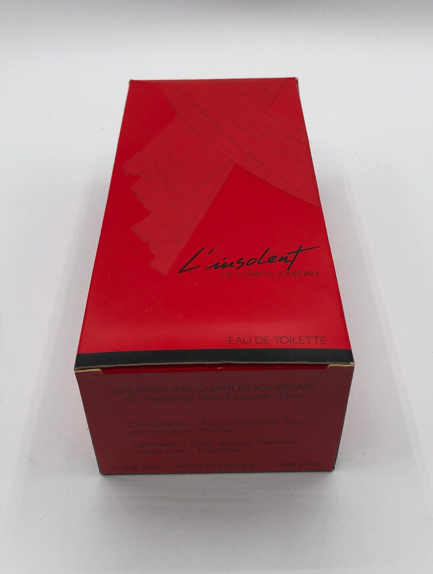 L' Insolent by Charles Jourdan Eau de Toilette 75ml Spray Rechargeable Vintage Rare