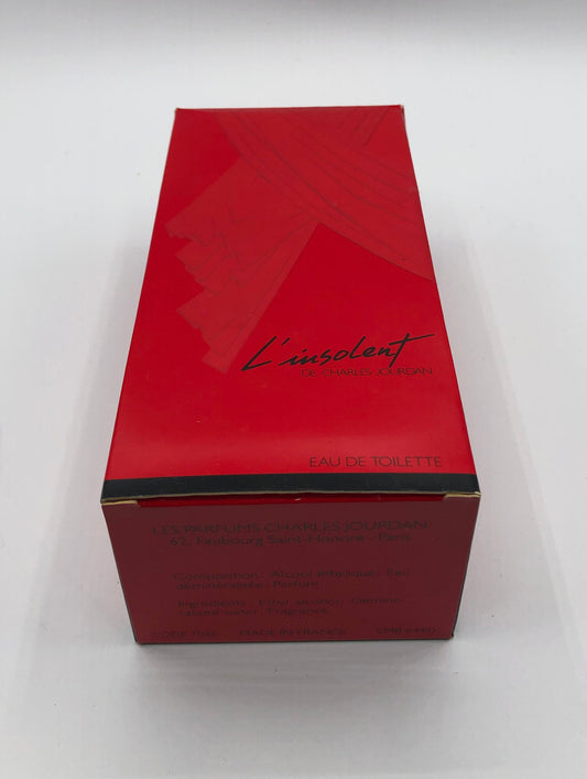L' Insolent by Charles Jourdan Eau de Toilette 75ml Spray Rechargeable Vintage Rare