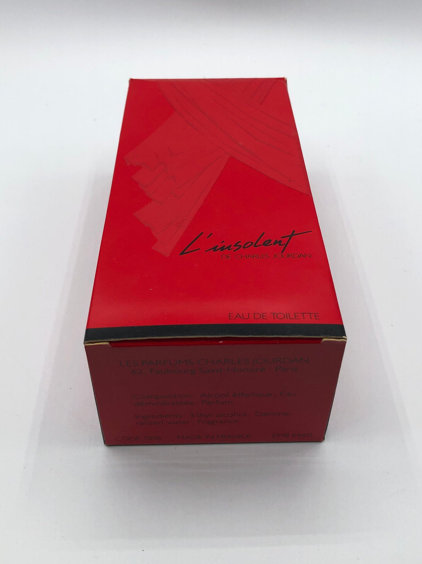 L' Insolent by Charles Jourdan Eau de Toilette 75ml Spray Rechargeable Vintage Rare
