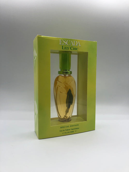 Lily Chic Special Edition di Escada Eau de Toilette 50ml Spray Vintage Rare
