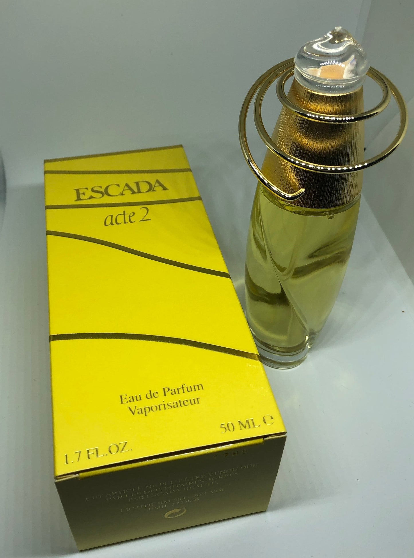 Acte 2 par Escada Eau de Parfum 50ml Vaporisateur Vintage Rare