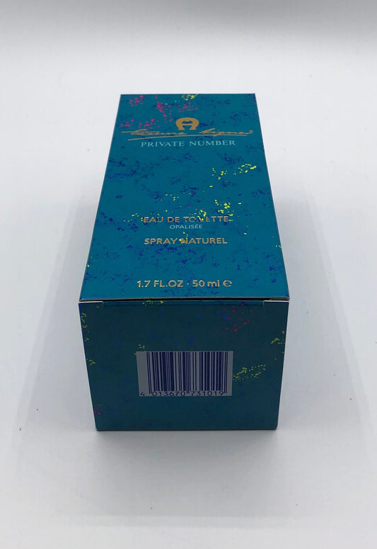 Private Number Opalisée par Etienne Aigner Eau de Toilette 50 ml Vaporisateur Vintage Rare