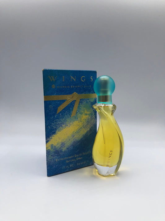 Wings by Giorgio Beverly Hills Extraordinary Eau de Toilette 50ml Vaporisateur Vintage Rare