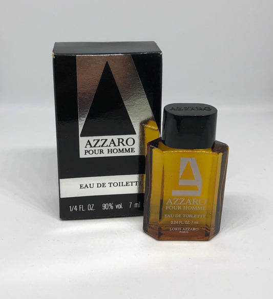 Azzaro Pour Homme par Loris Azzaro Eau de Toilette 7ml Vintage Rare